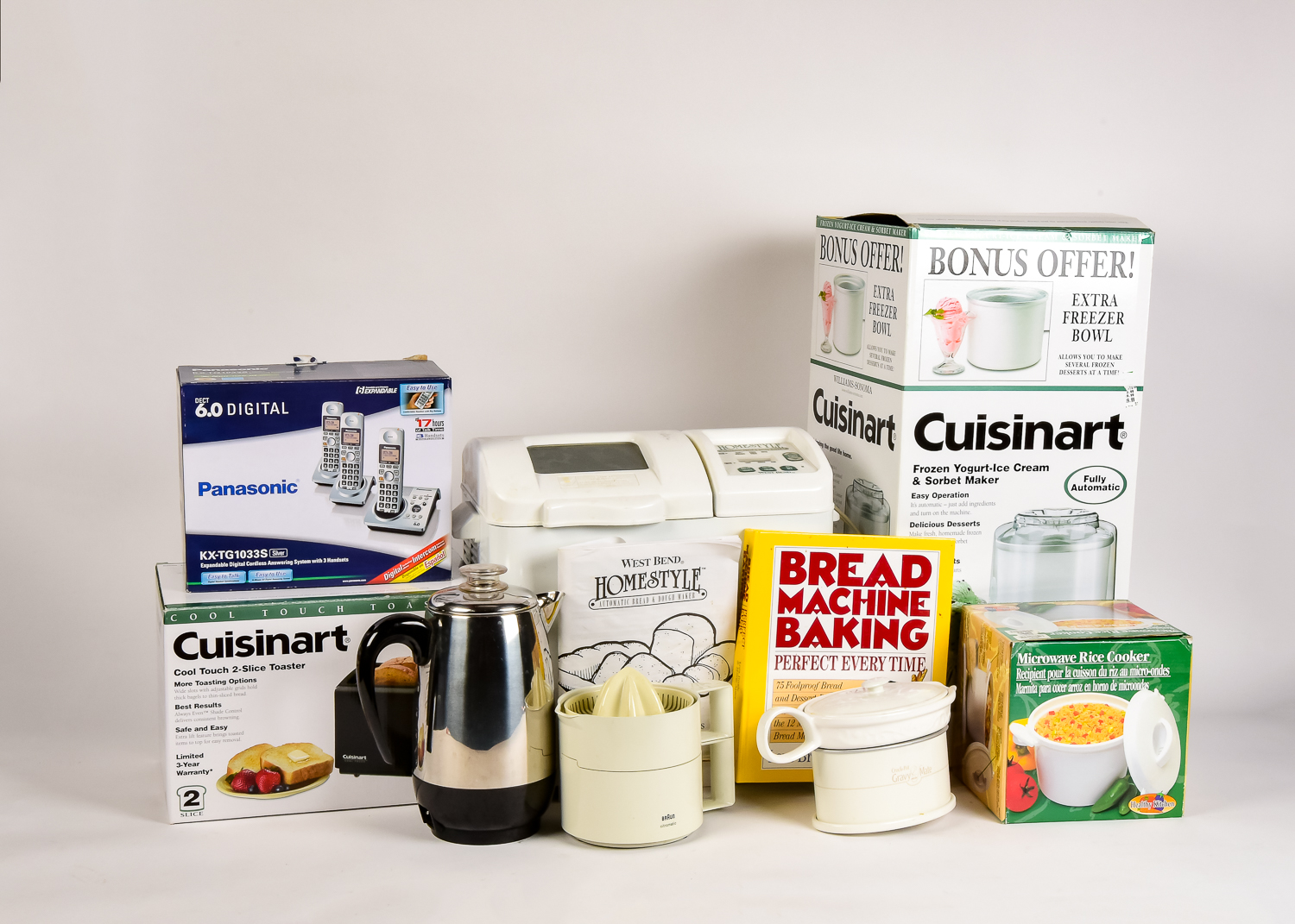 Group of Small Appliances and Kitchen Gadgets