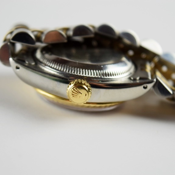 Ladies Rolex Oyster Perpetual Datejust Watch with Stainless Steel and 18K Yellow Gold Bracelet