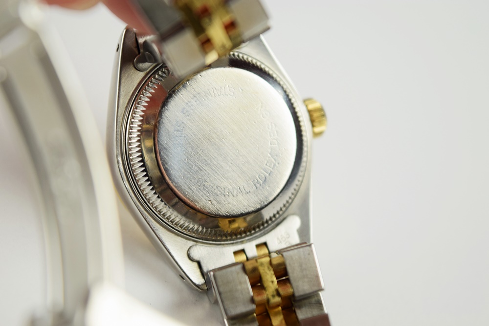 Ladies Rolex Oyster Perpetual Datejust Watch with Stainless Steel and 18K Yellow Gold Bracelet