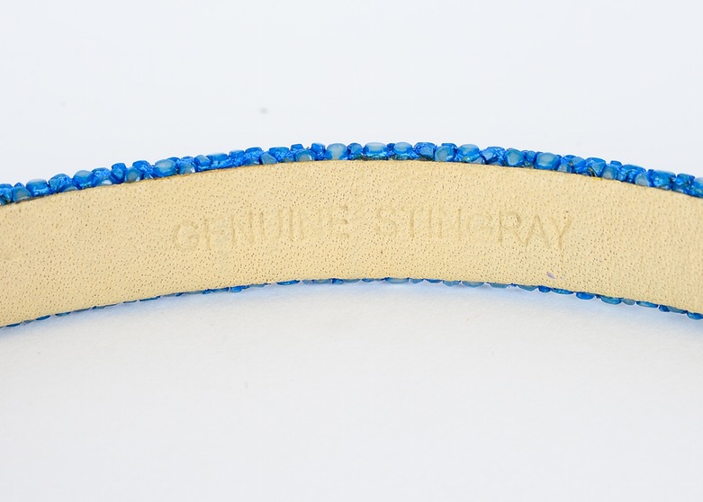 Blue Shagreen Bracelet