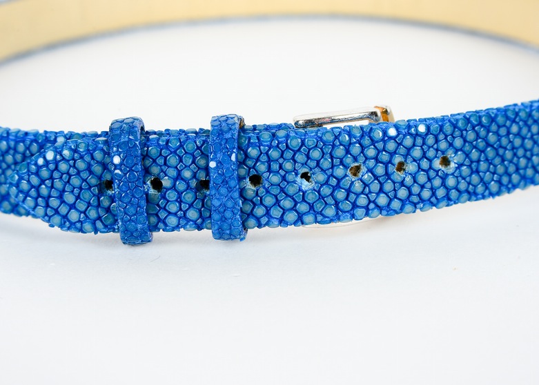 Blue Shagreen Bracelet