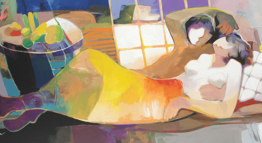 Hessam Abrishami "Daylight Dream" Serigraph on Canvas