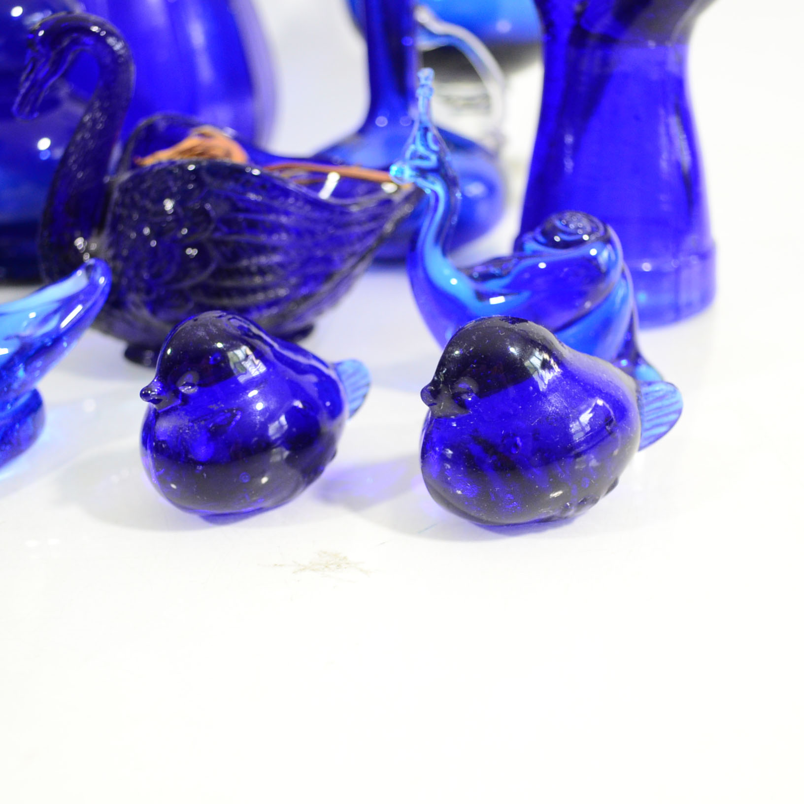 Collection Of Blue Glass Decor