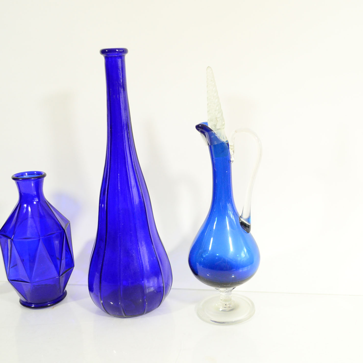 Collection Of Blue Glass Decor