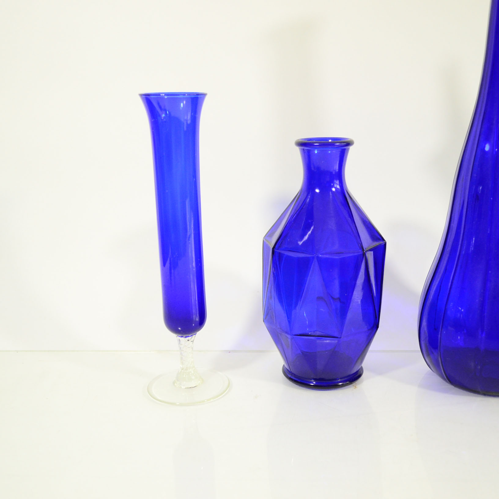 Collection Of Blue Glass Decor