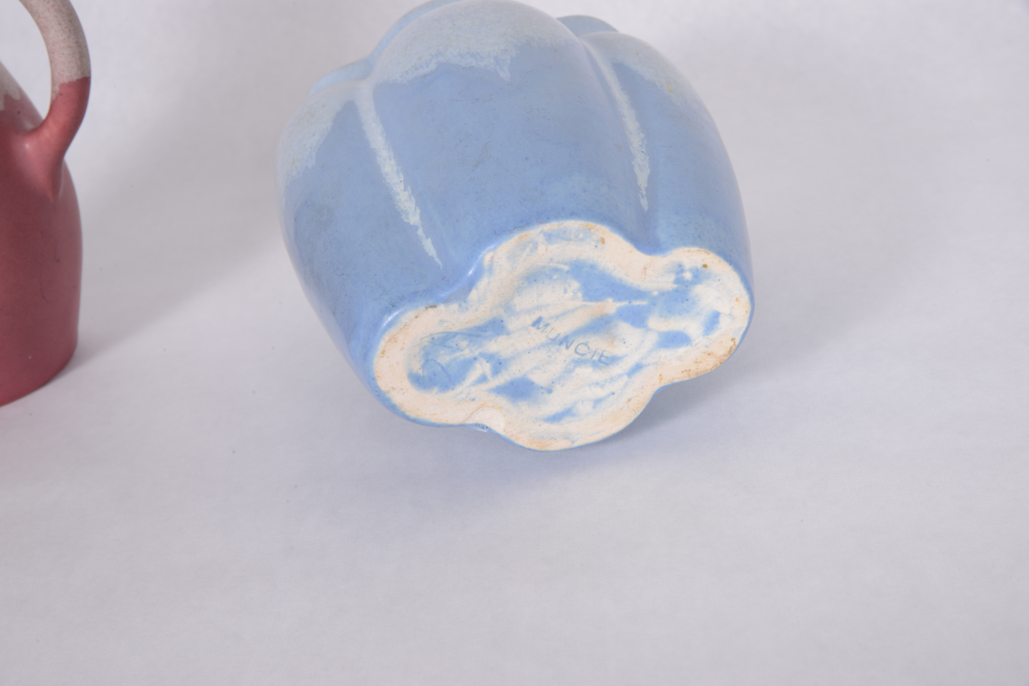 Pair of Vintage Muncie Pottery Vessels