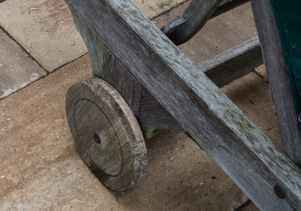 Pair of Smith & Hawken Teak Patio Lounge Chairs