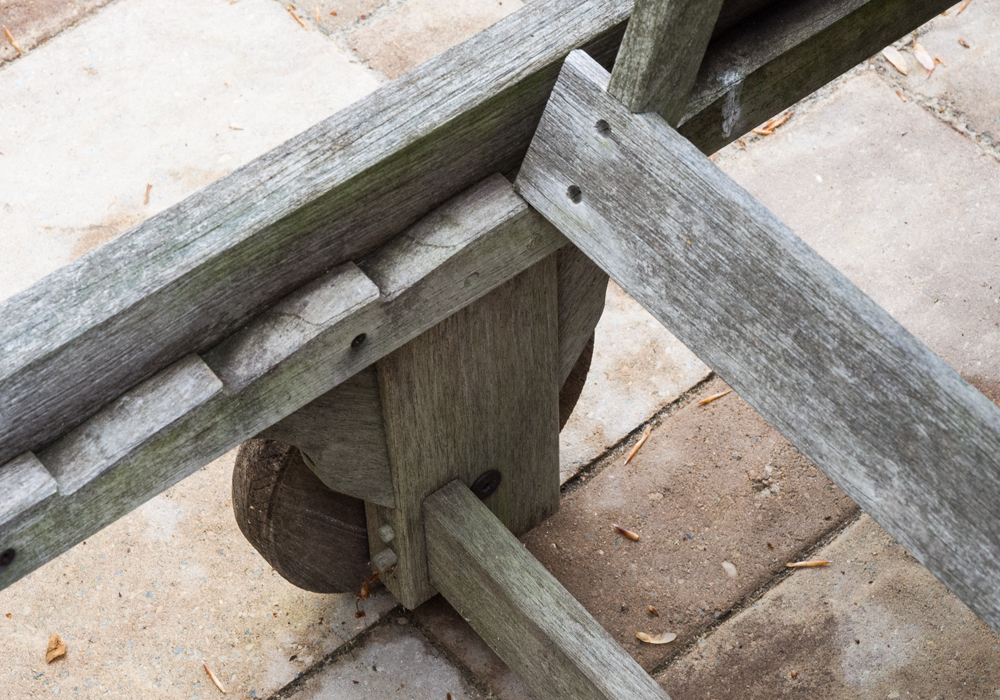 Pair of Smith & Hawken Teak Patio Lounge Chairs