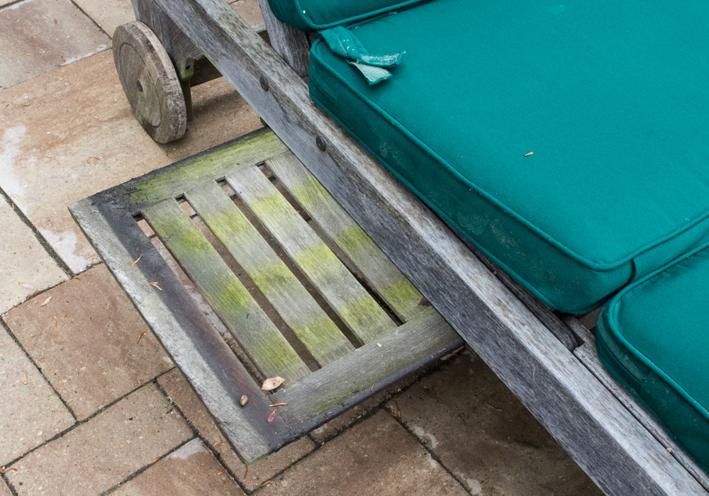 Pair of Smith & Hawken Teak Patio Lounge Chairs