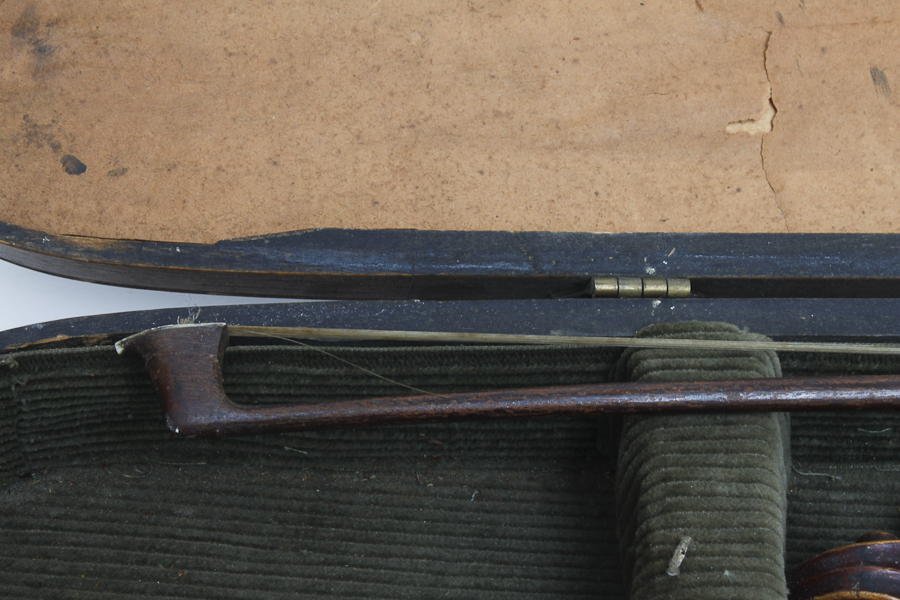 Antique Violin with Handcrafted Mother of Pearl Inlaid Design