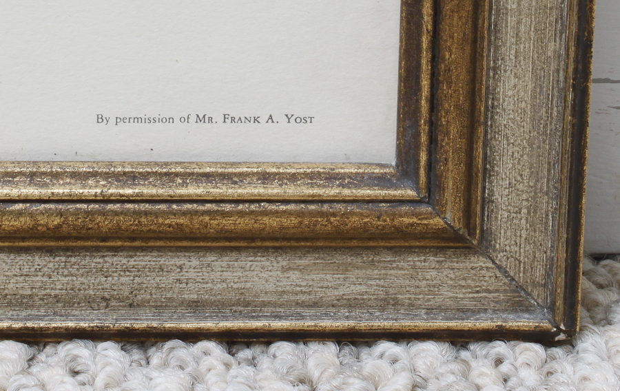 Signed Ray Harm "Cardinal" and Sunflower Print