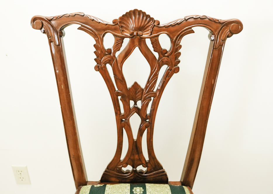 Gibbard Craftsman Cherry Wood Queen Anne Desk and Chair