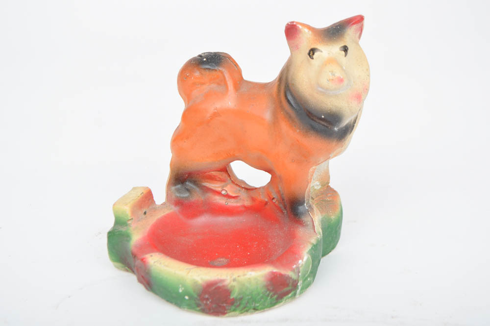 Vintage Decorative Chalk Figurines