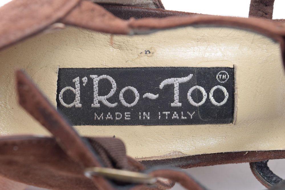 D'Ro-Too Suede Gladiator Strappy Suede Sandals