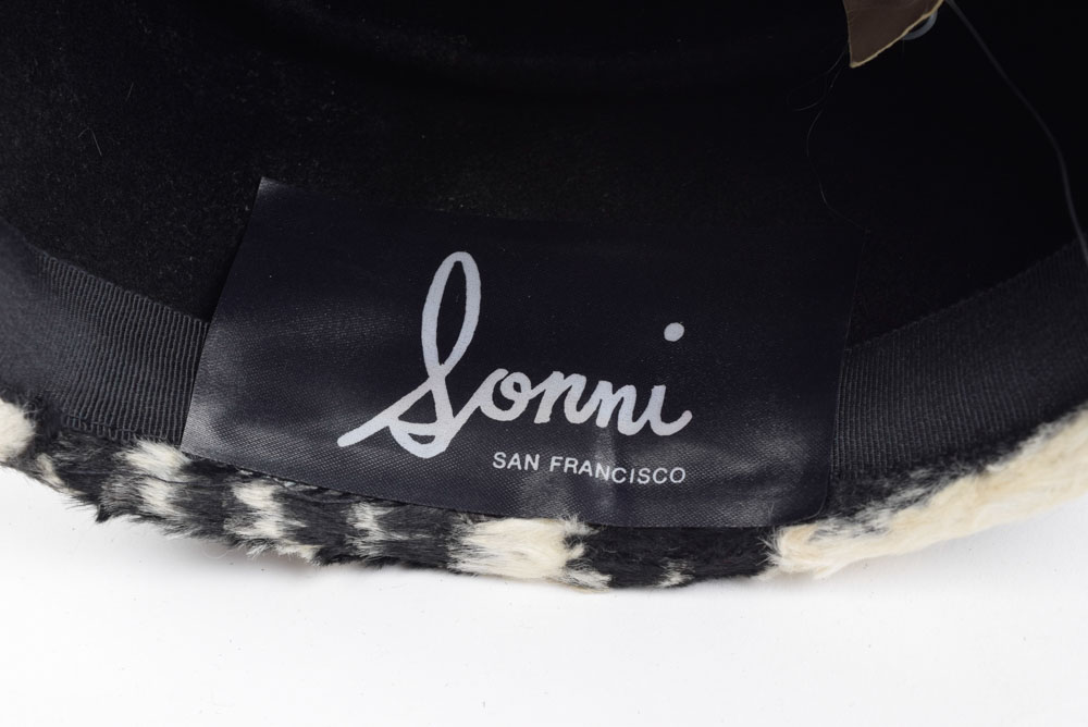 Sonni Zebra Print Wool Felt Hat