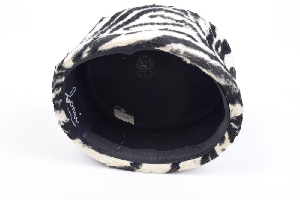 Sonni Zebra Print Wool Felt Hat