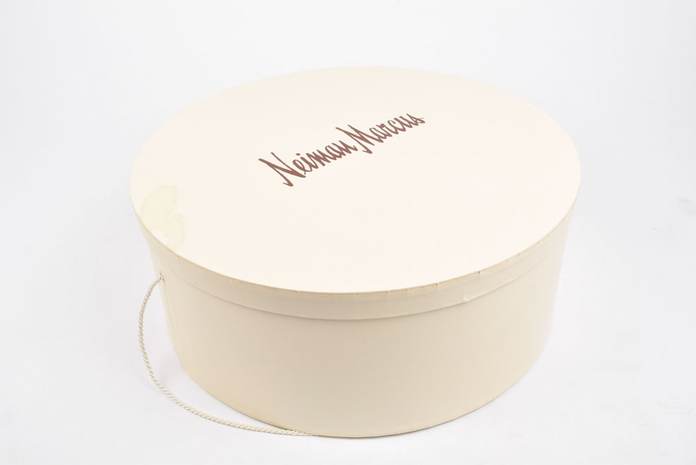 Giovannio White Cellophane Hat with Black and White Feathers