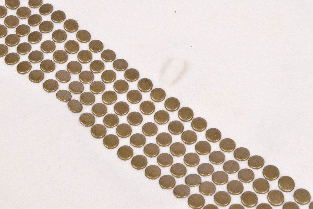 Lola Brand White Wool Beret Embellished with Studs