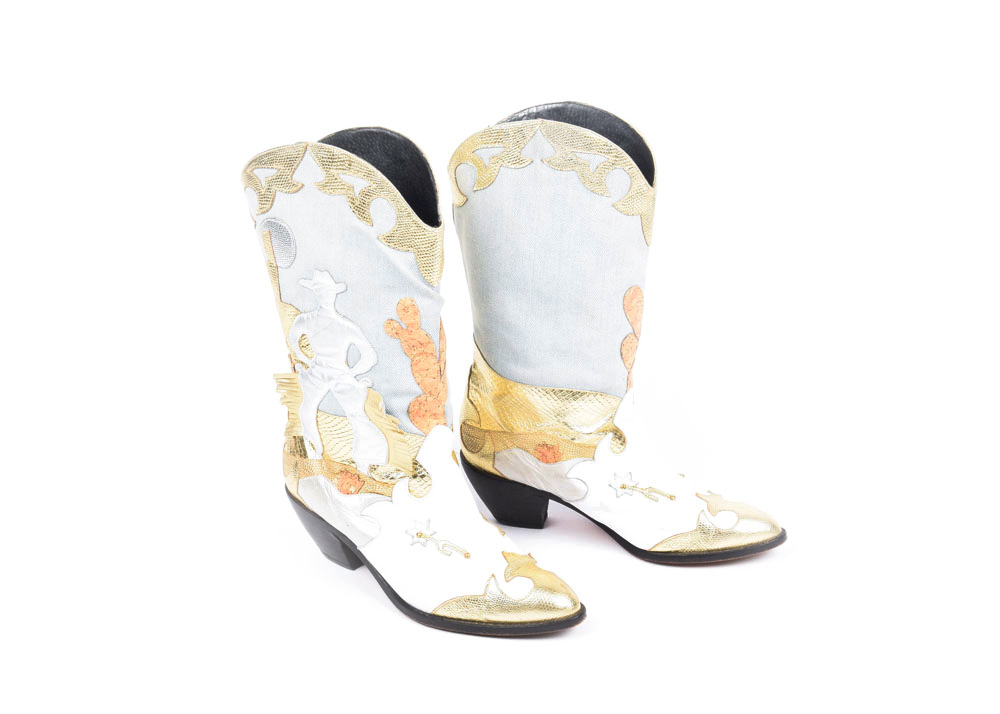 Zalo Leather, Cork, and Faux Snakeskin Western Boots