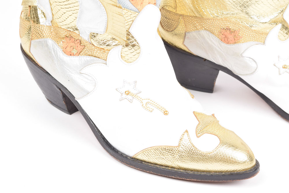 Zalo Leather, Cork, and Faux Snakeskin Western Boots