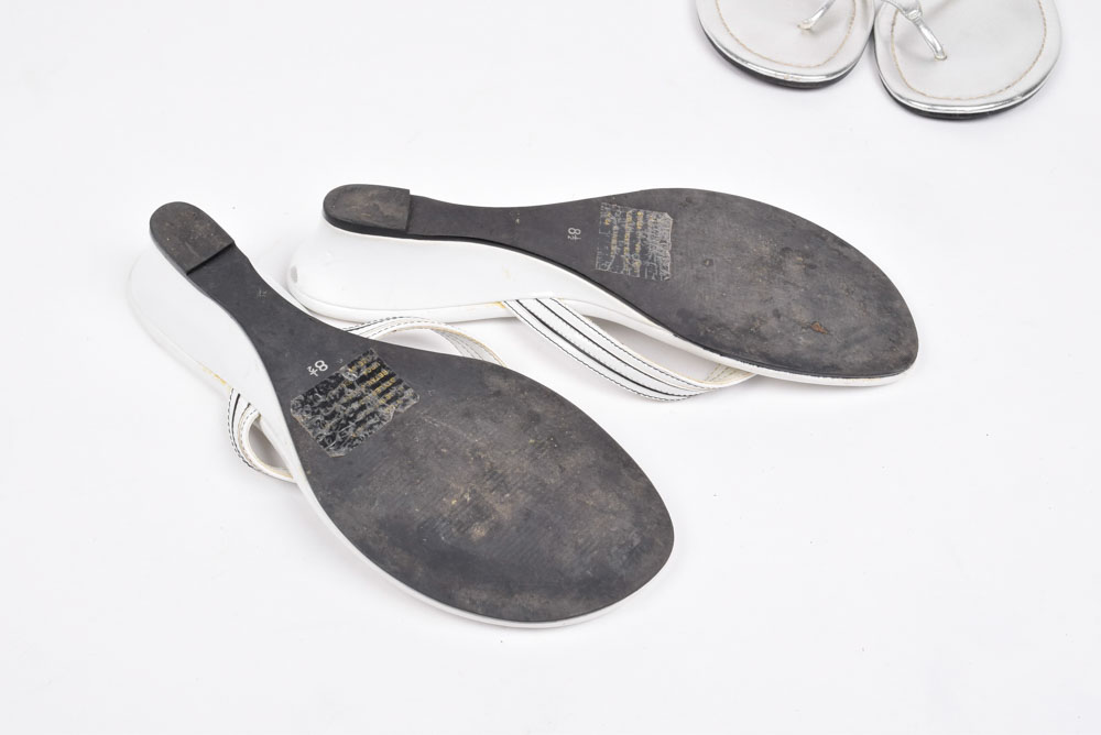Three Pairs of White House Black Market Sandals