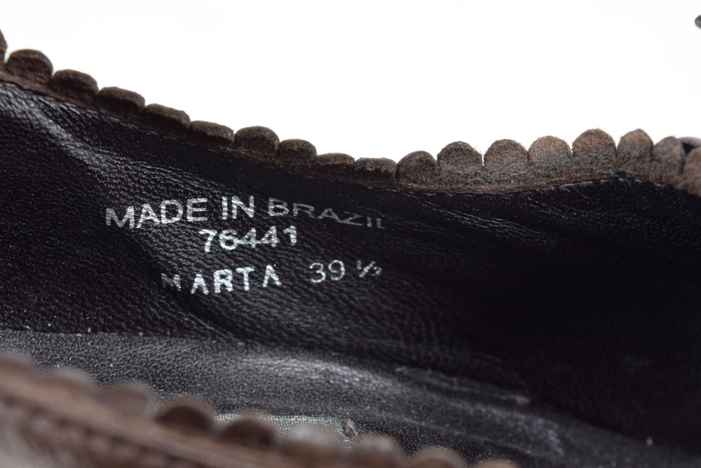 "Everybody" By BZ Moda Vintage Inspired Brown Leather Pumps