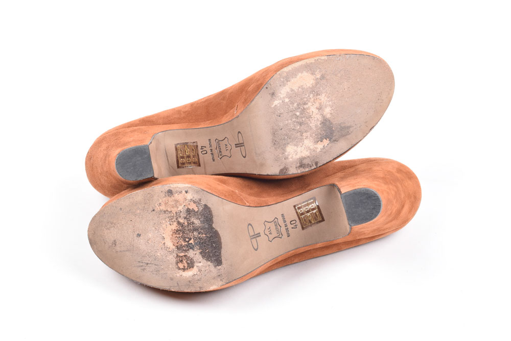 Pied A. Terre Designer Suede Leather Platform Pumps