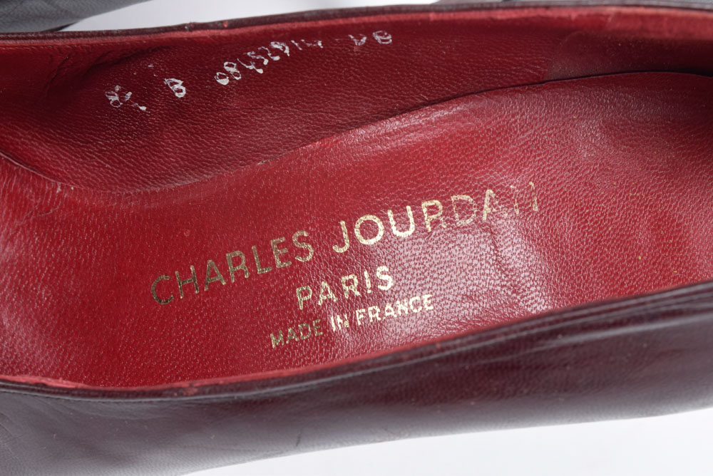 Vintage Charles Jourdan of Paris Designer Leather High Heels