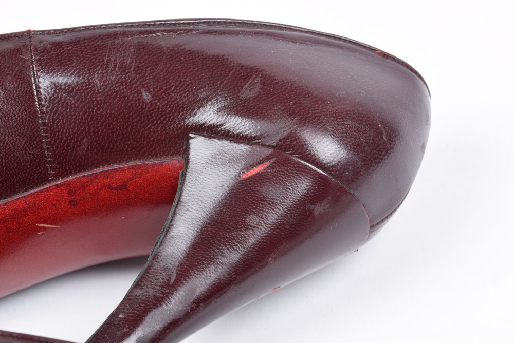 Vintage Charles Jourdan of Paris Designer Leather High Heels