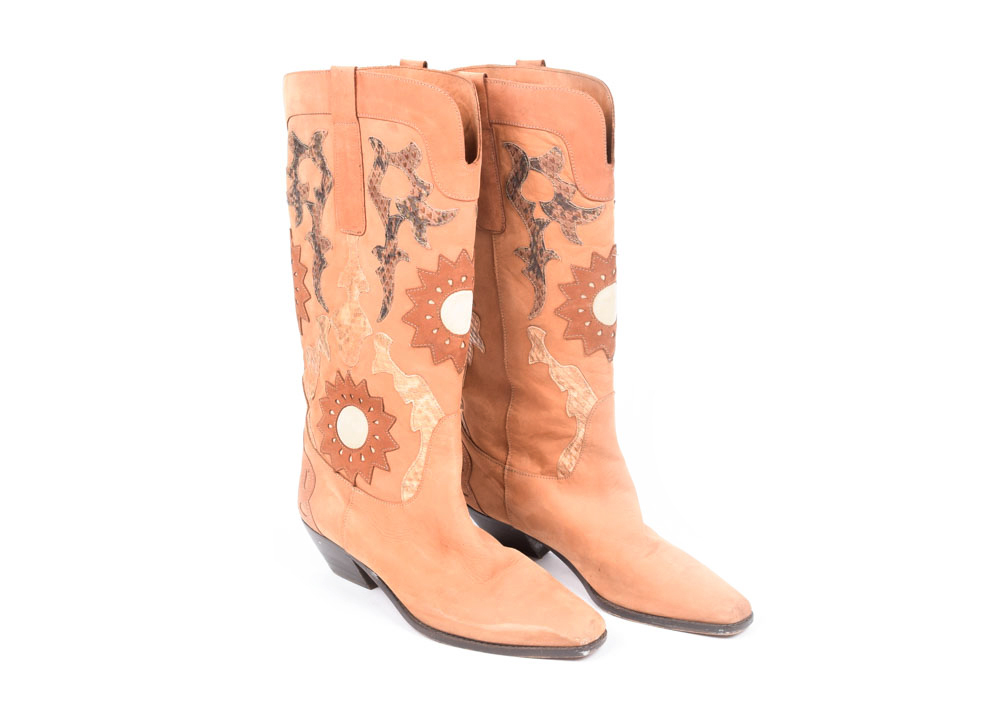 Women's Western Style Leather Boots