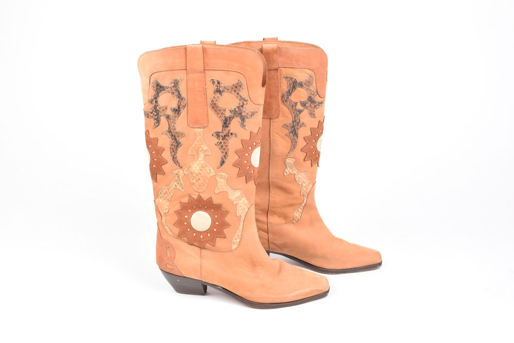 Women's Western Style Leather Boots