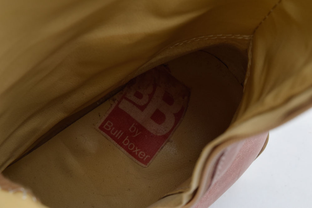 Bull Boxer Leather Chunky Heel Boots