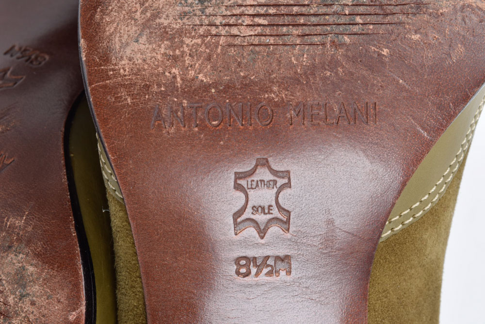 Antonio Melani and Pascali Suede Leather Western Style Ankle Boots