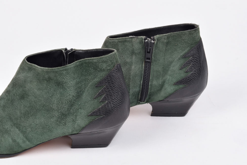 Antonio Melani and Pascali Suede Leather Western Style Ankle Boots