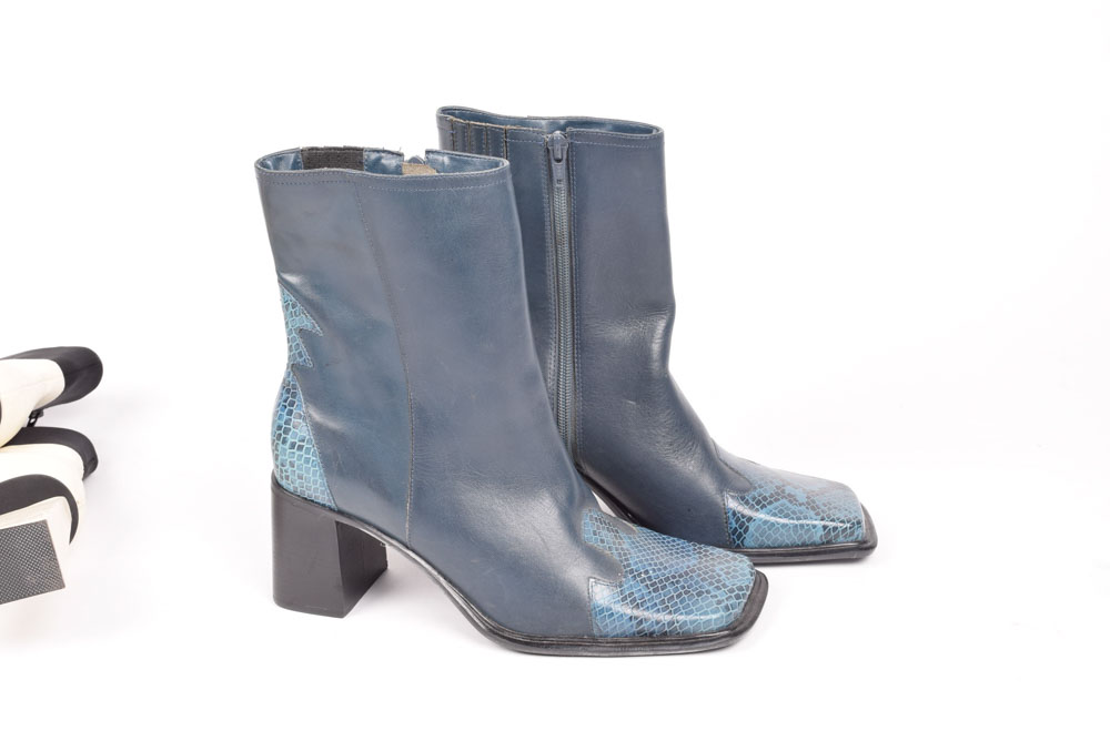 Jeffrey Campbell and Diba Chunky High Heel Boots