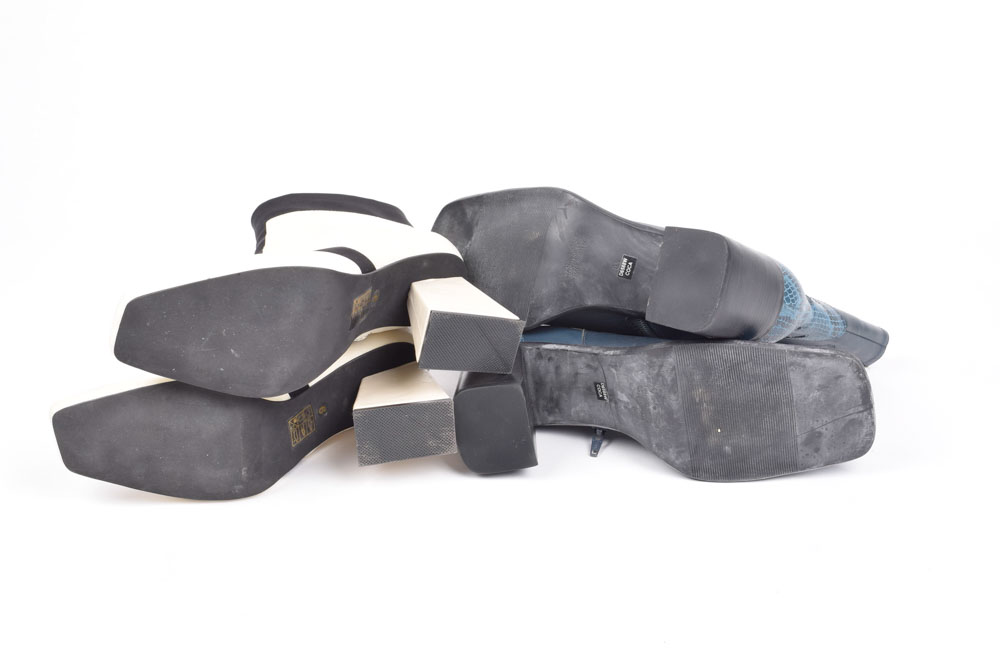 Jeffrey Campbell and Diba Chunky High Heel Boots