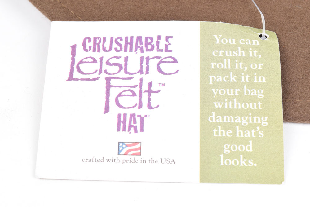 "Crushable" Leisure Wool Felt Hat