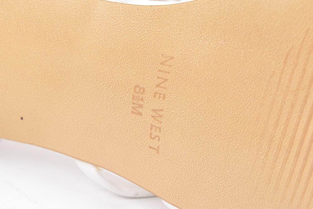 Mascaro Peep Toe Mesh and Nine West Strappy Heels