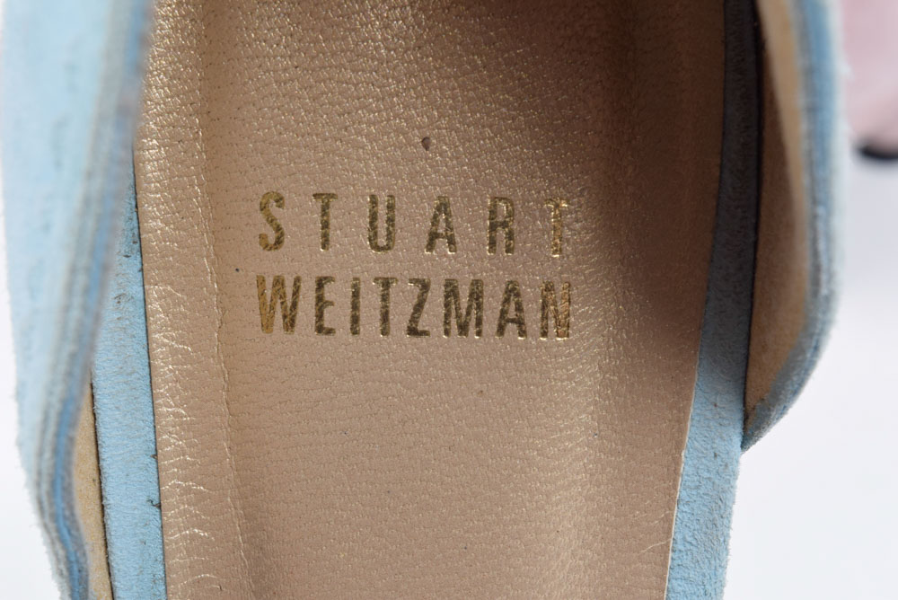 Two Pair of Stuart Weitzman Suede Leather Heels