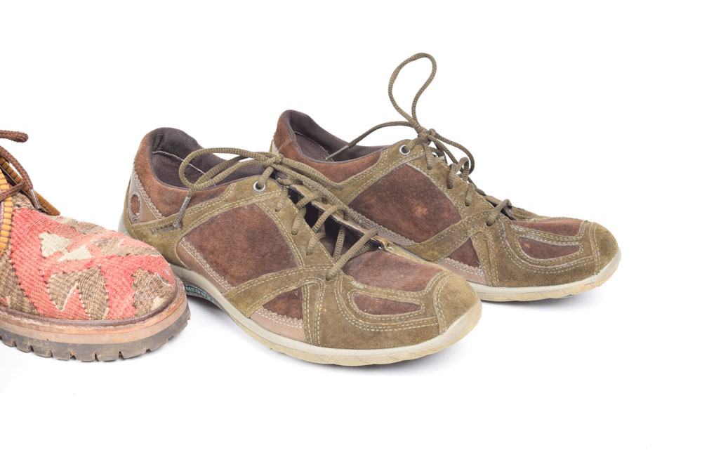 Timberland, Nomabie, and Merrell Shoes