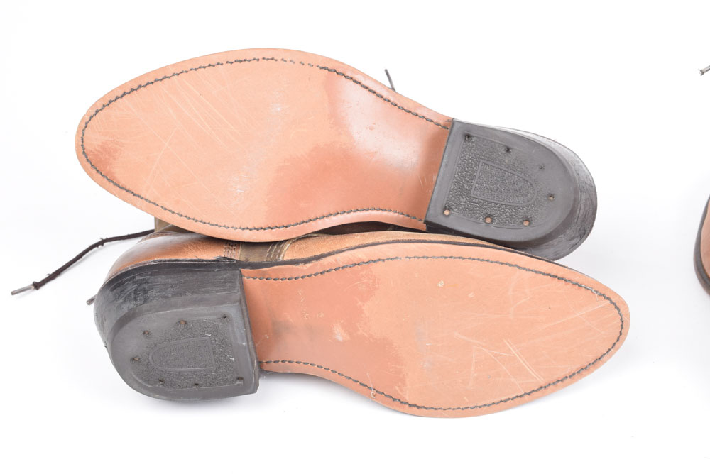 Three Pairs of Leather Boots Including J. Chisholm