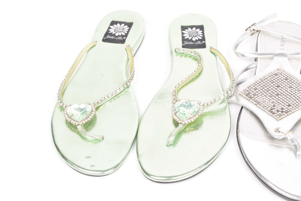 Steve Madden, Ellen Tracy, and Yellow Box Brand Sandals