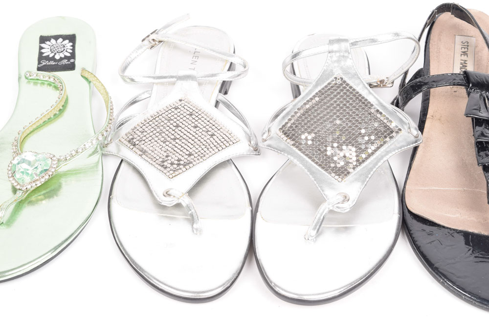 Steve Madden, Ellen Tracy, and Yellow Box Brand Sandals