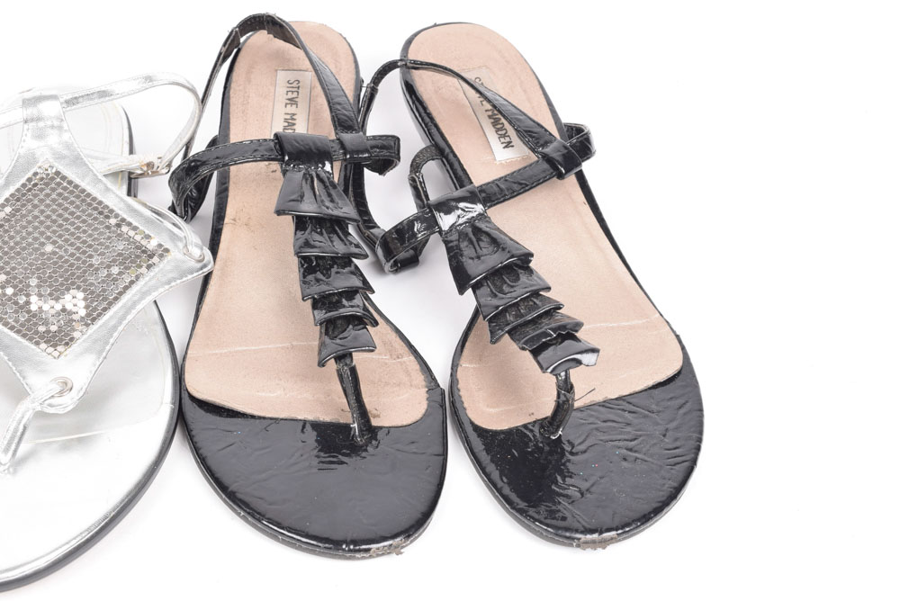 Steve Madden, Ellen Tracy, and Yellow Box Brand Sandals