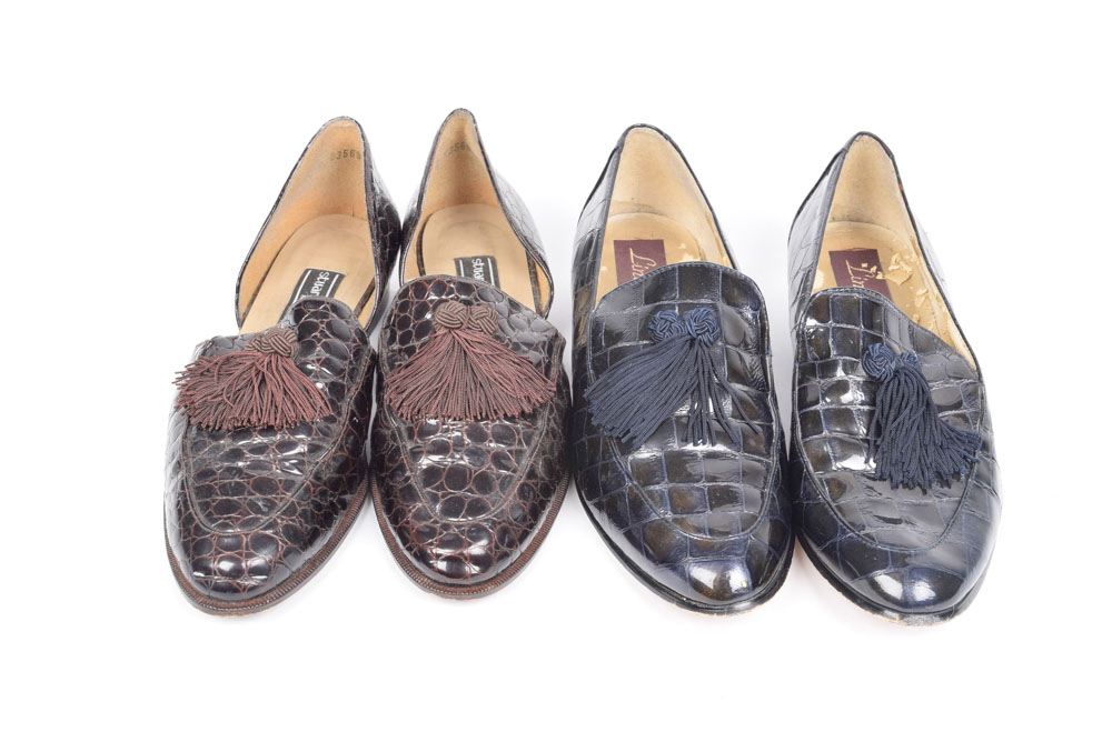 Stuart Weitzman of New York and Linea Roma Leather Opera Loafers