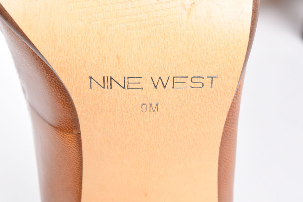 Nine West and Dollhouse Leather Upper Heels