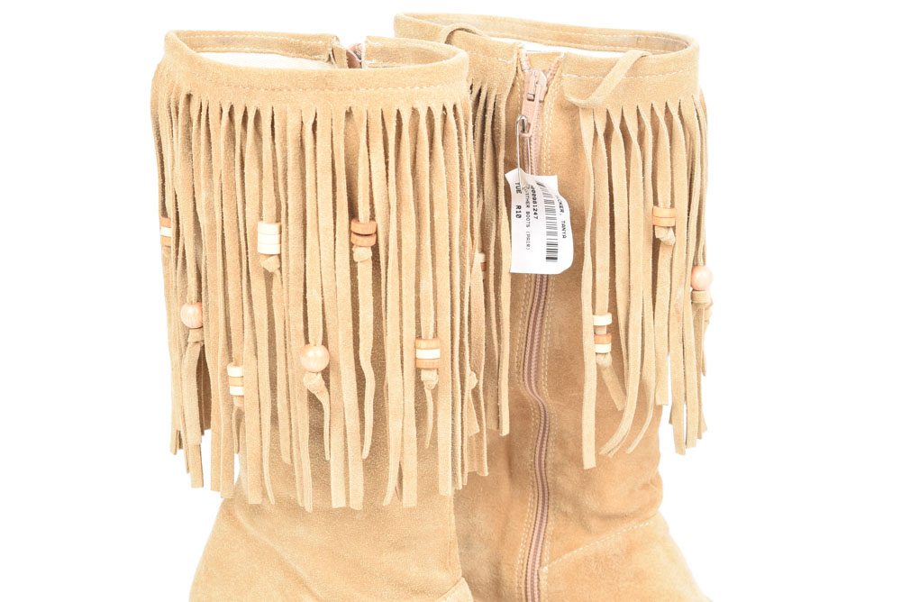 Bronx Fringed Suede Leather Boots