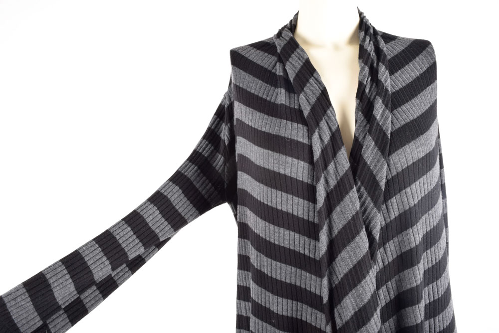 S-Twelve Long Jersey Knit Jacket Embellished with Studs on the Back