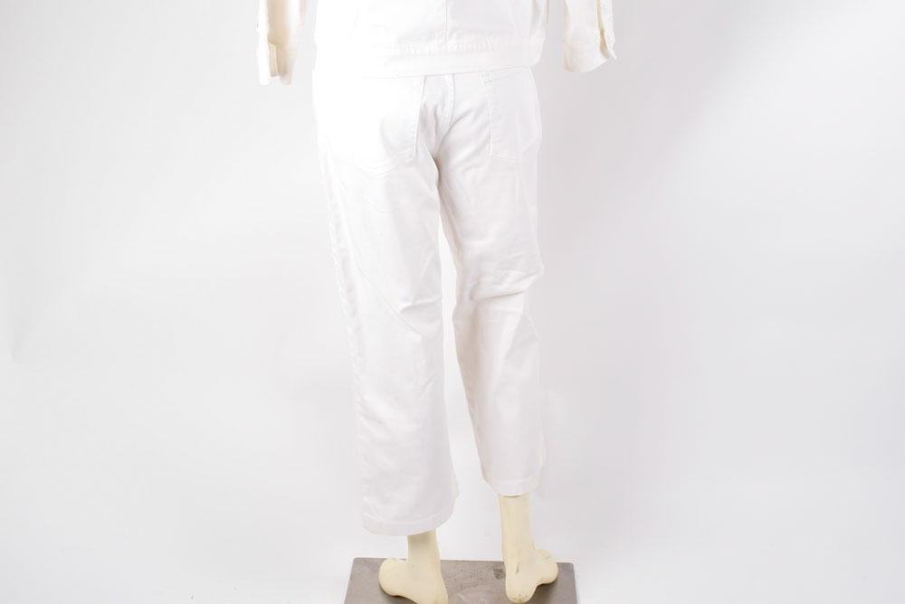 Christina White Cotton Capris and Shirt