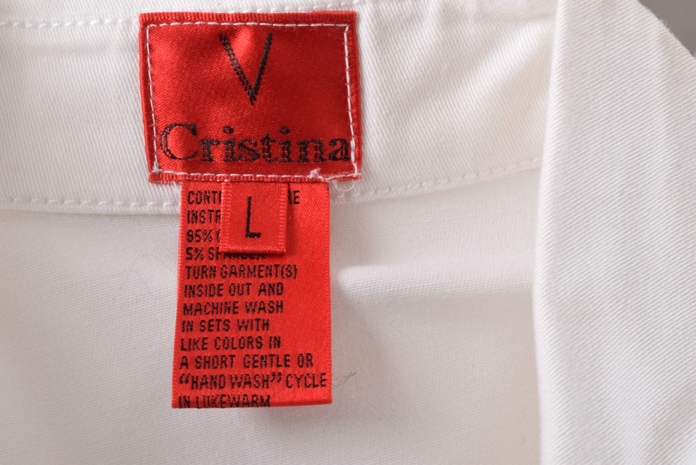 Christina White Cotton Capris and Shirt